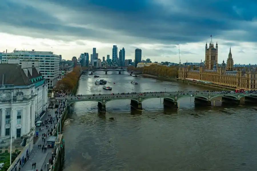 tamiza westminster bridge londyn panorama rzeka