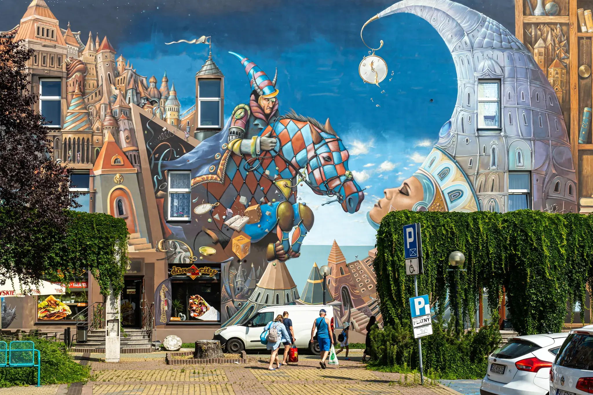Mural "Strażnik Czasu" w Częstochowie